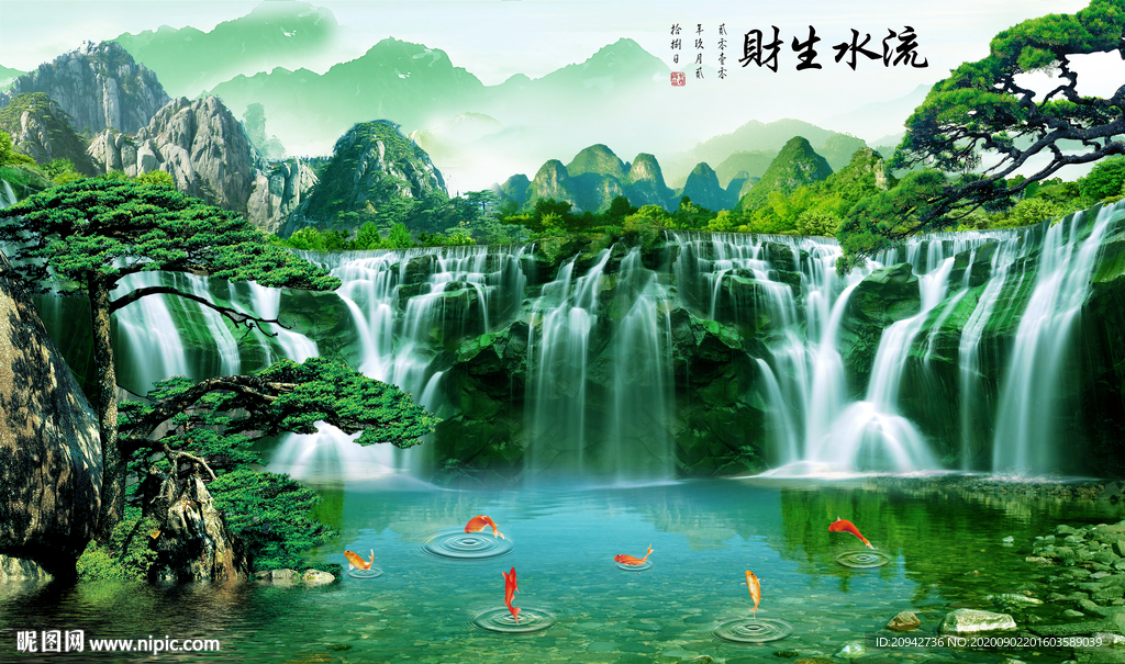 山水画 水墨山水画 意境山水画