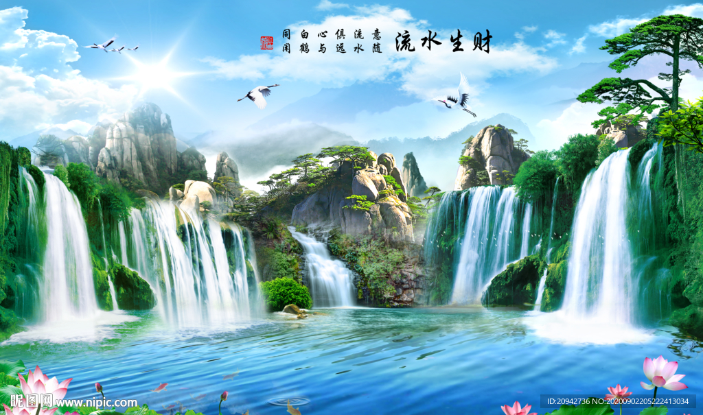 山水画 水墨山水画 意境山水画