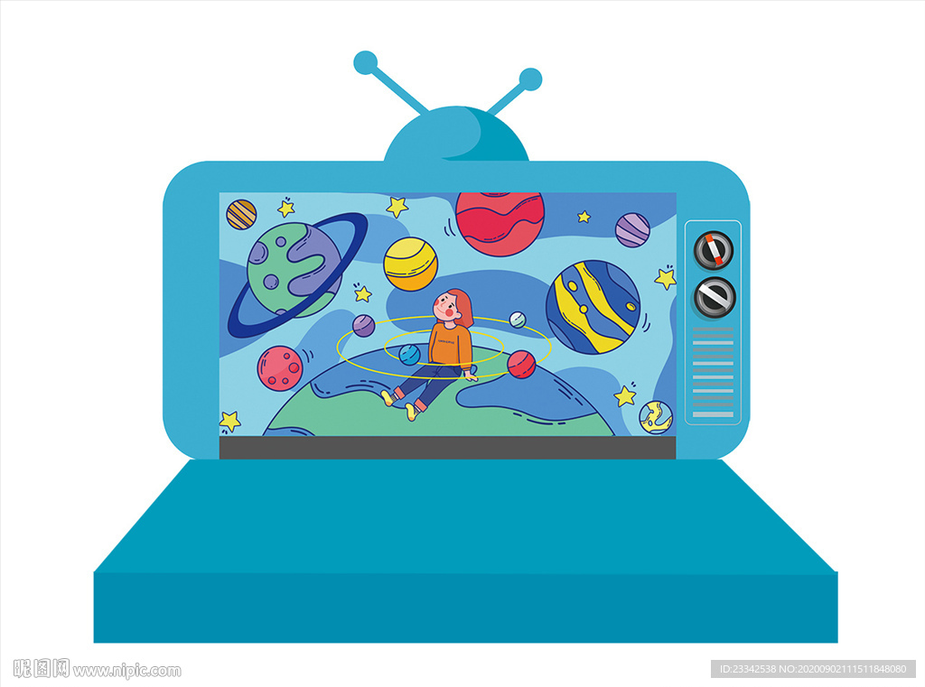 卡通电视机