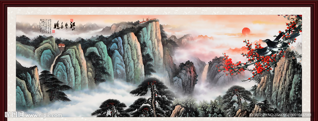 山水画 水墨山水画 意境山水画