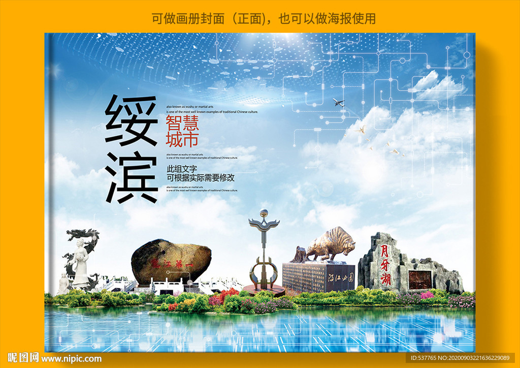 绥滨智慧科技创新城市画册封面