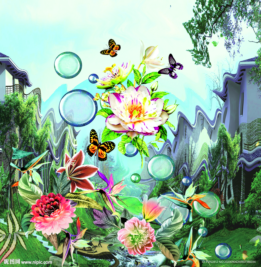 手绘花