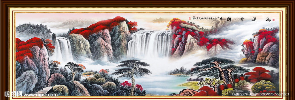 山水画 水墨山水画 意境山水画