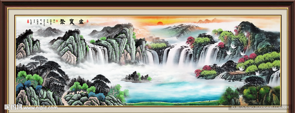 山水画 水墨山水画 意境山水画