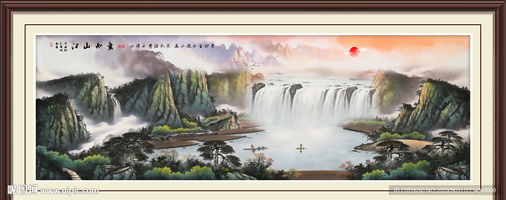 山水画 水墨山水画 意境山水画