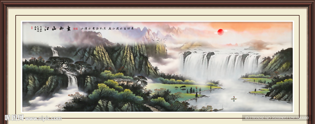 山水画 水墨山水画 意境山水画