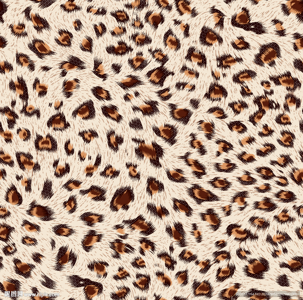 个性豹纹设计图