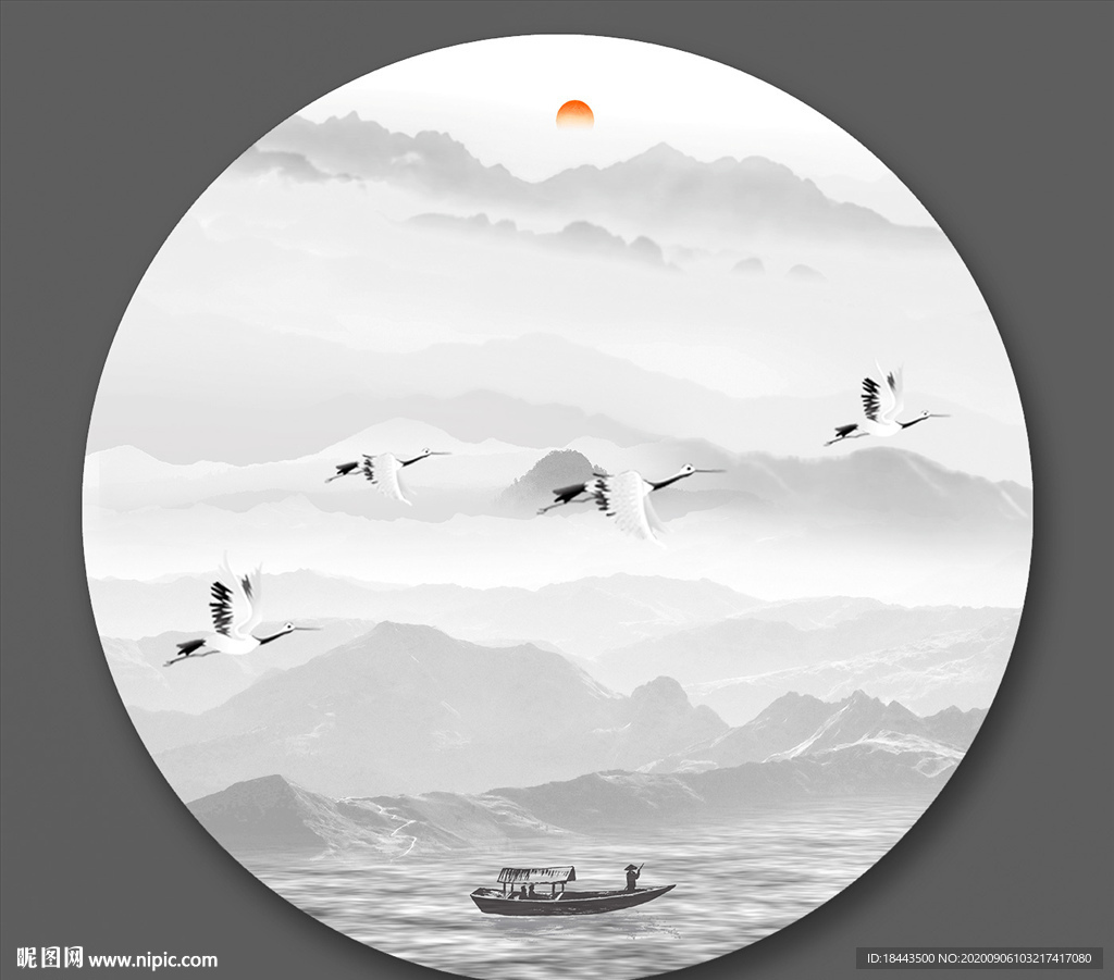 抽象山水