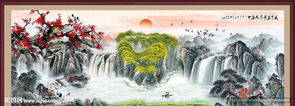 山水画 水墨山水画 意境山水画