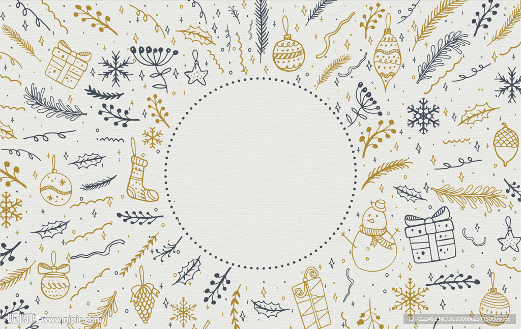 圣诞节元素背景