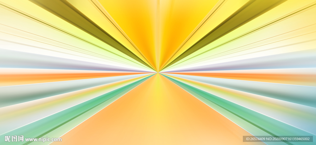 黄色放射背景