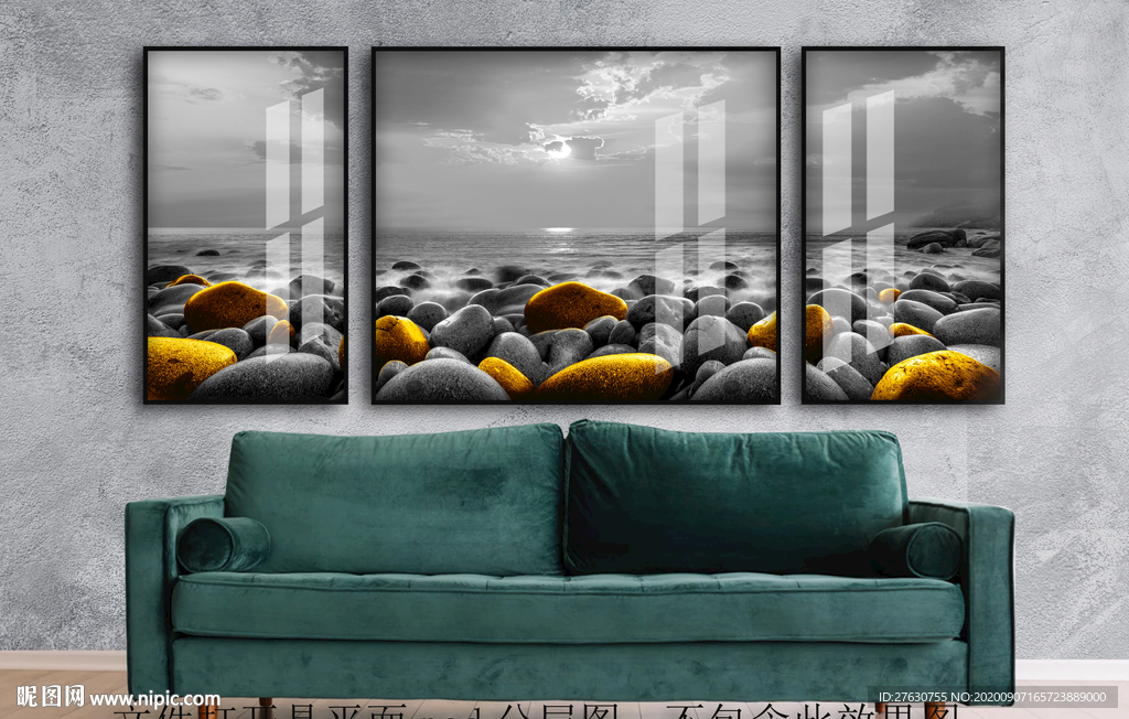 石来运转轻奢装饰画