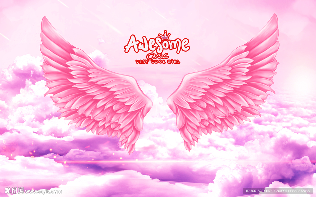 网红翅膀拍照北欧背景墙