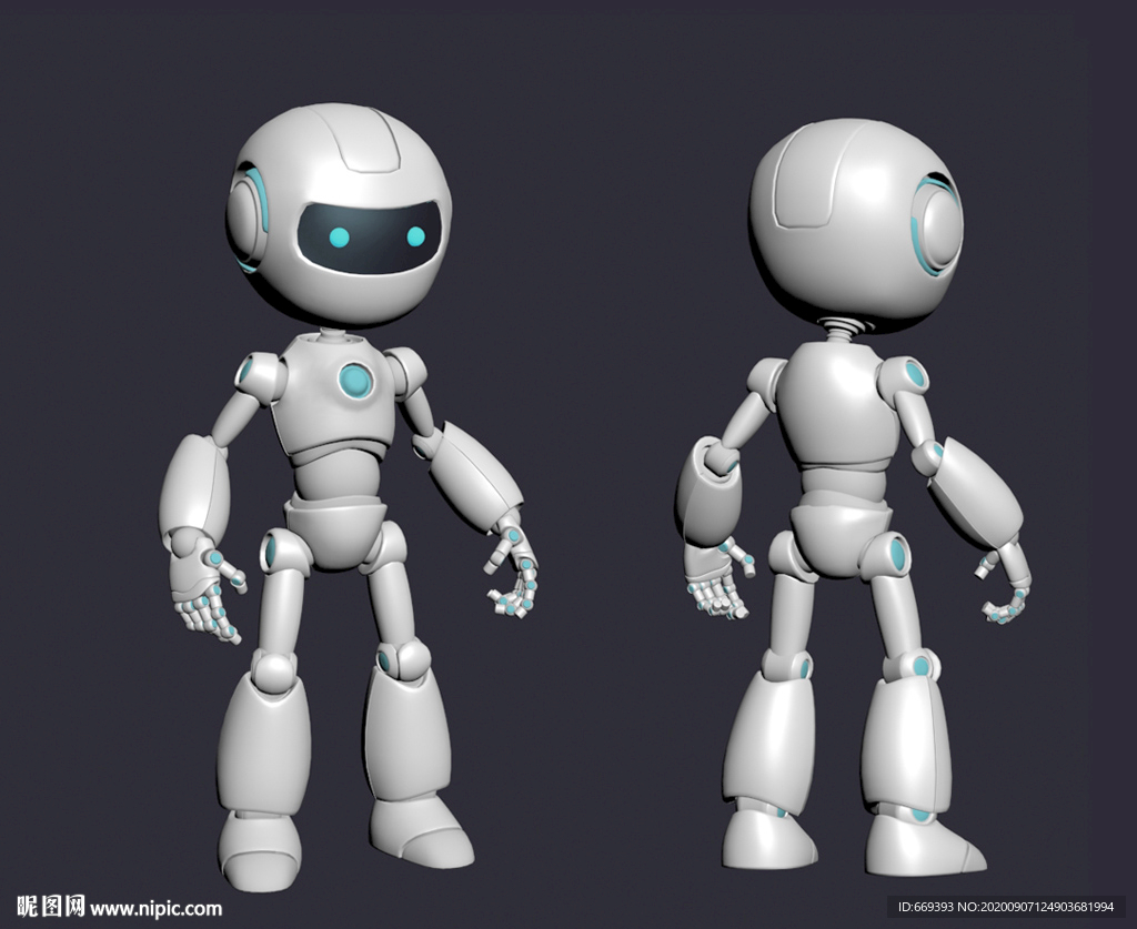 小机器人3D模型