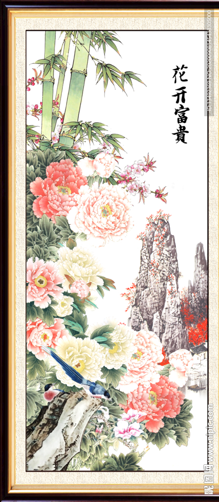国画牡丹