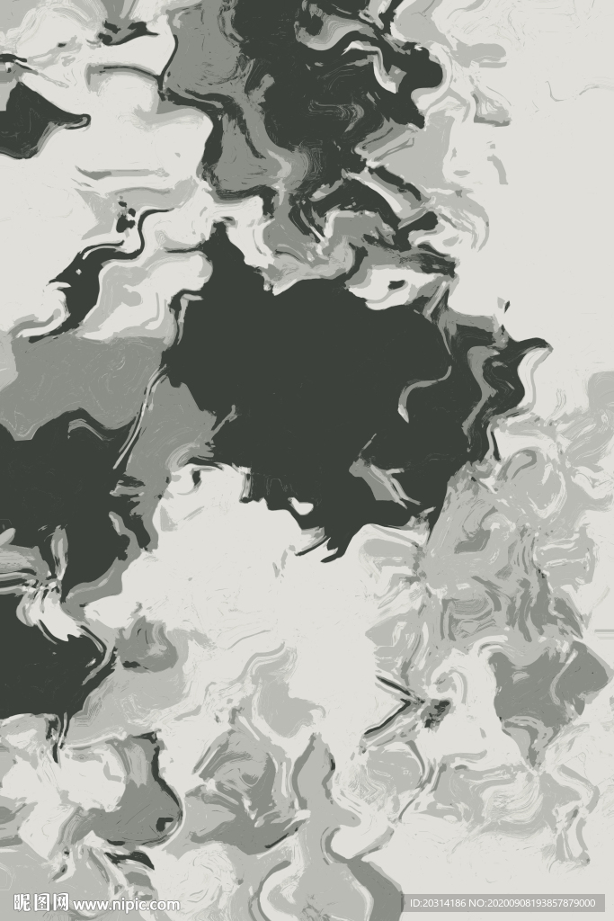 黑白抽象装饰画壁画背景墙现代风