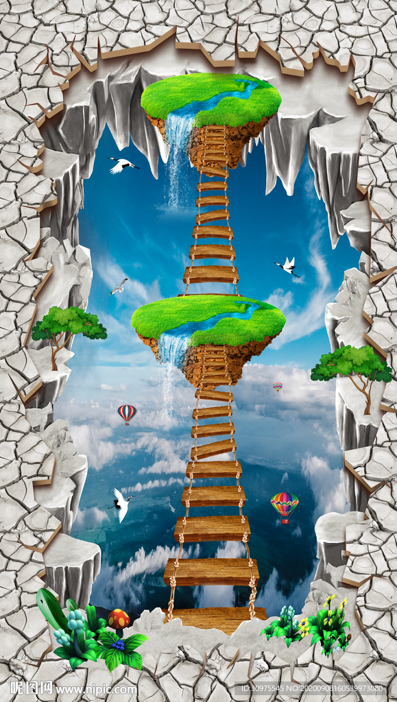 3D地贴木桥立体地贴