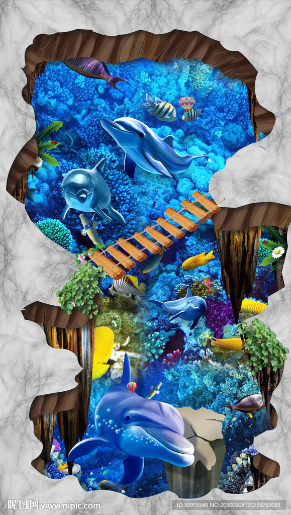 3D地贴海底世界