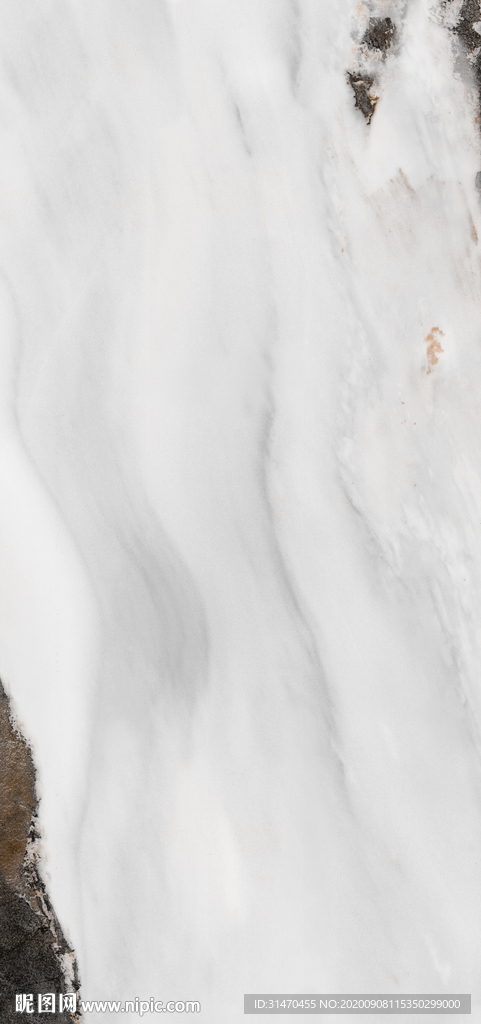 棕色白色大理石瓷砖设计通道分色