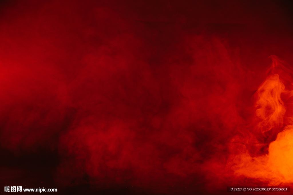 红色烟雾背景