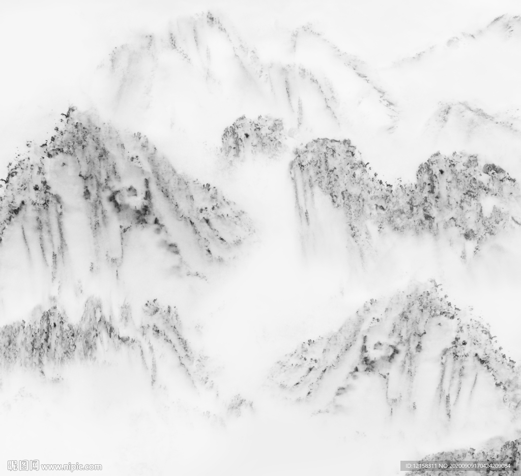 水墨石纹 爵士白 黑白石纹