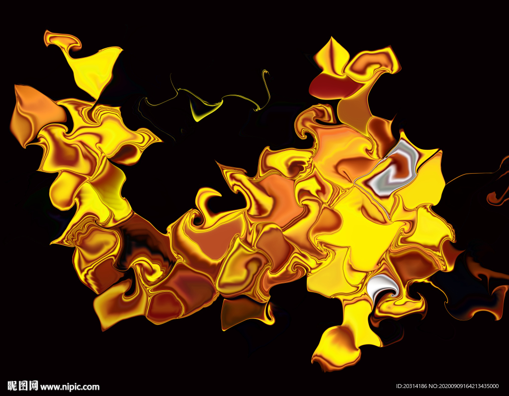 数码印花抽象画