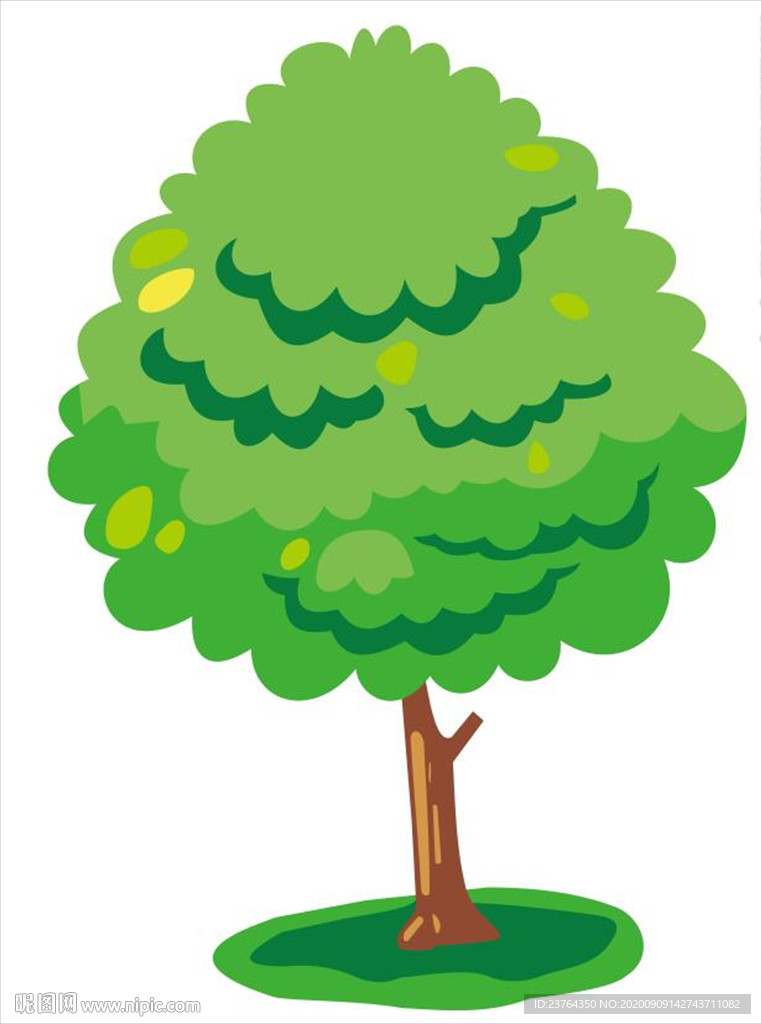 小树排队卡通图片图片