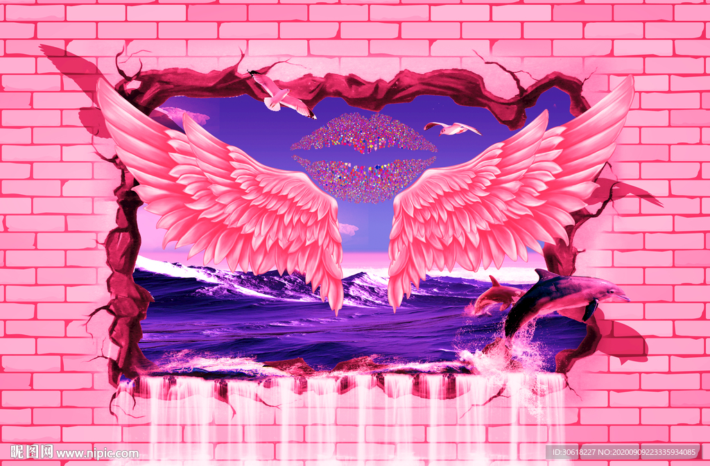 网红拍照北欧背景墙