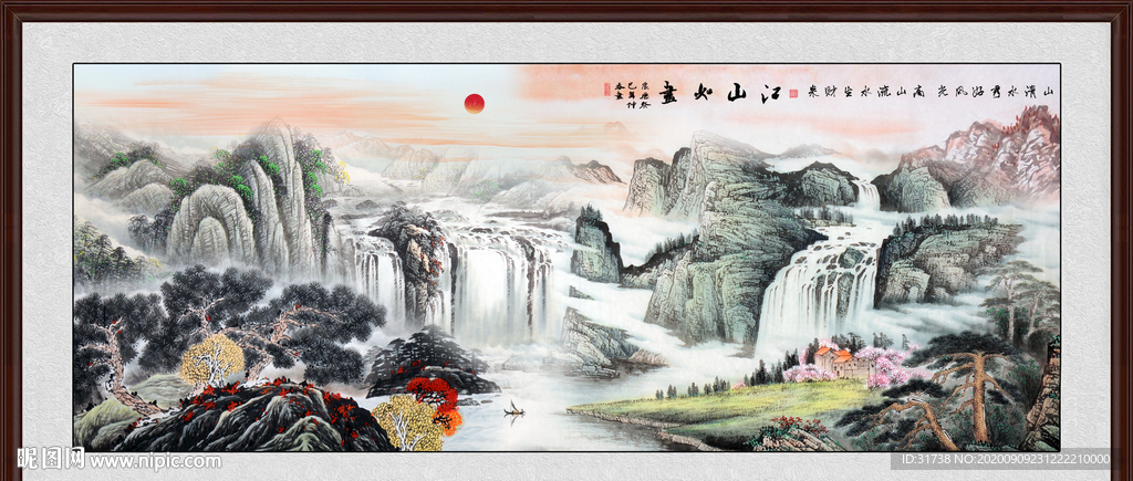 山水画 水墨山水画 意境山水画