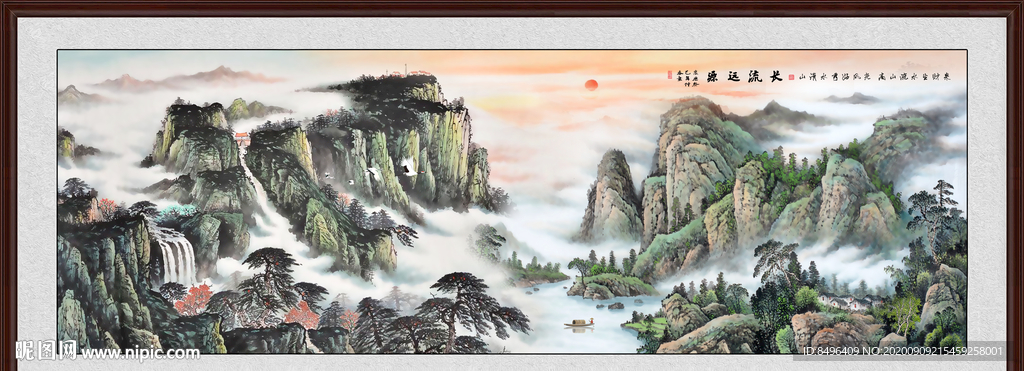 山水画国画山水画
