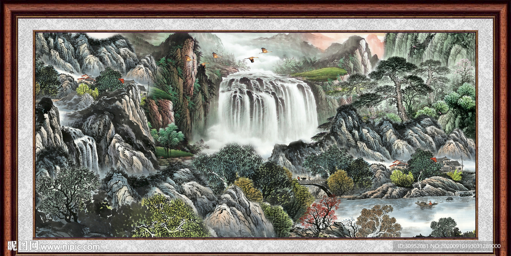 巨幅山水画