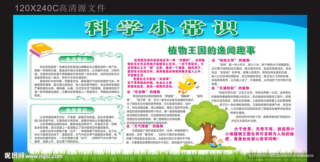 科学小常识宣传栏