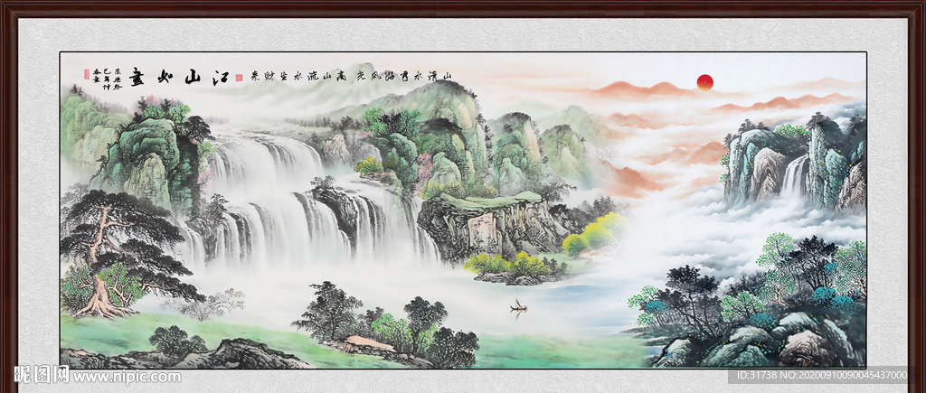 山水画 水墨山水画 意境山水画