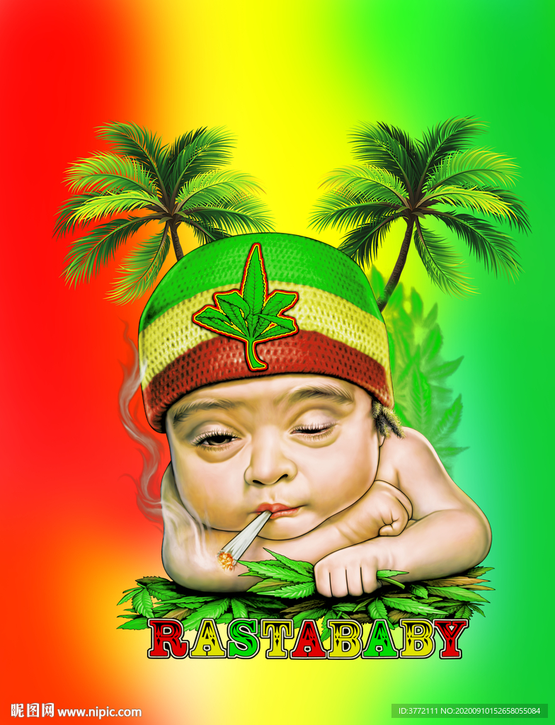 吸烟的宝贝