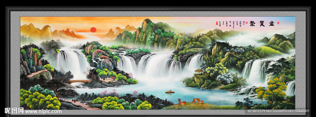 山水画 水墨山水画 意境山水画