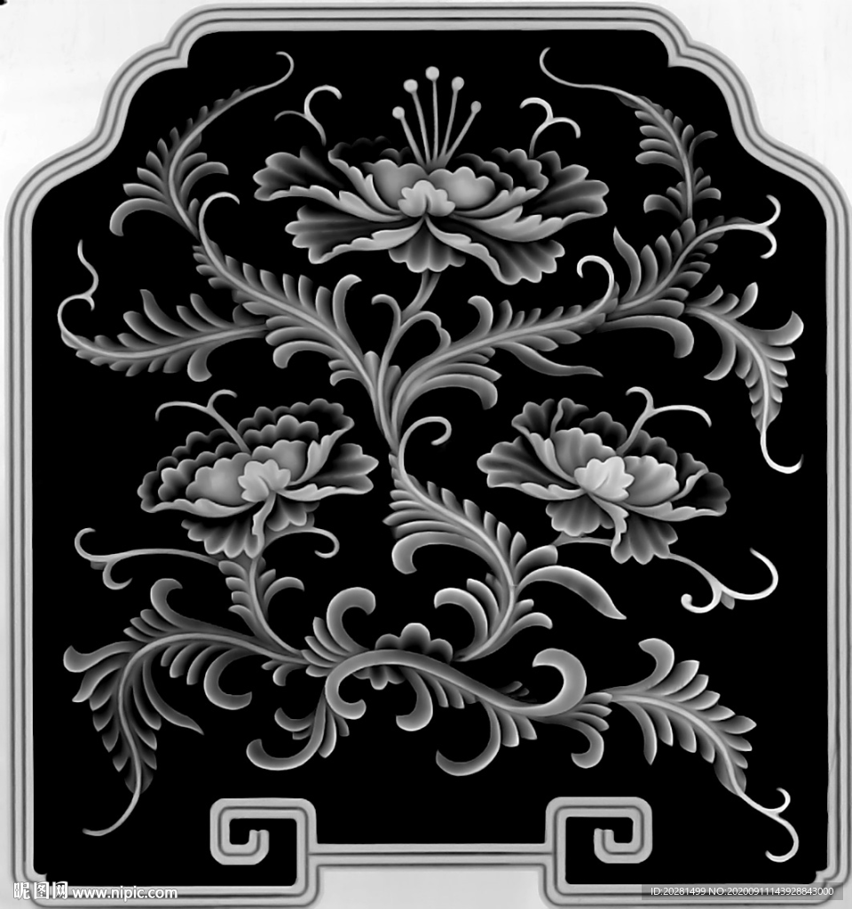 花灰度图
