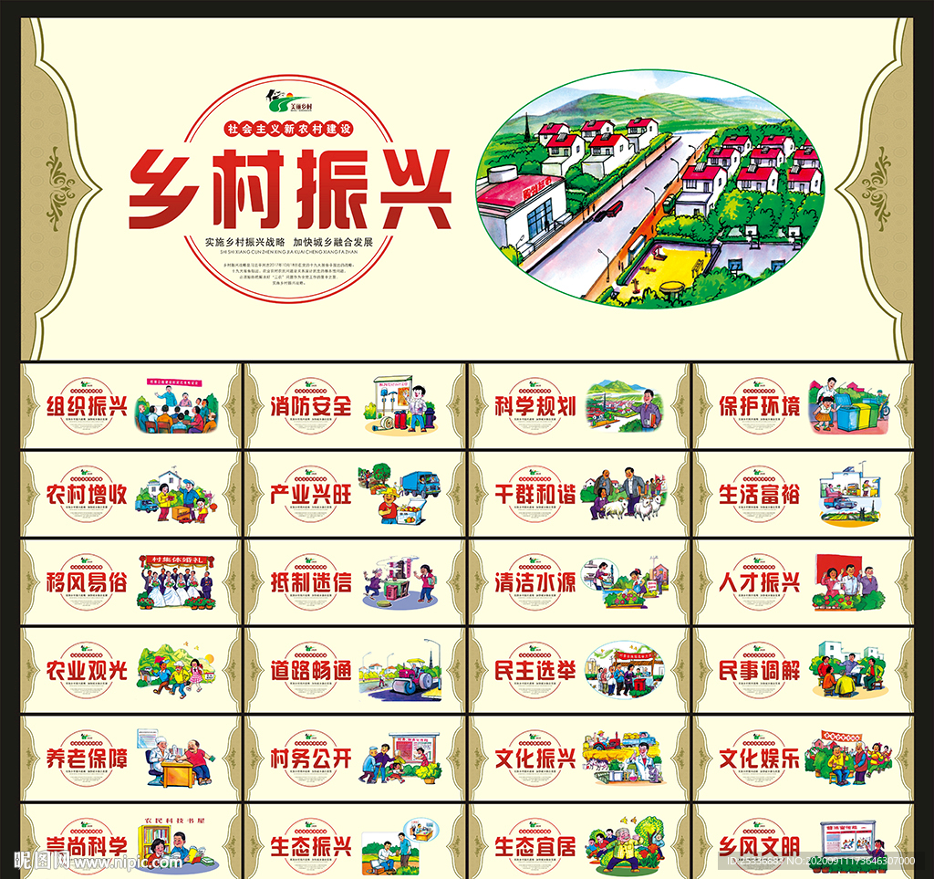 乡村振兴文化墙