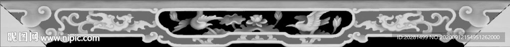 花鸟灰度图