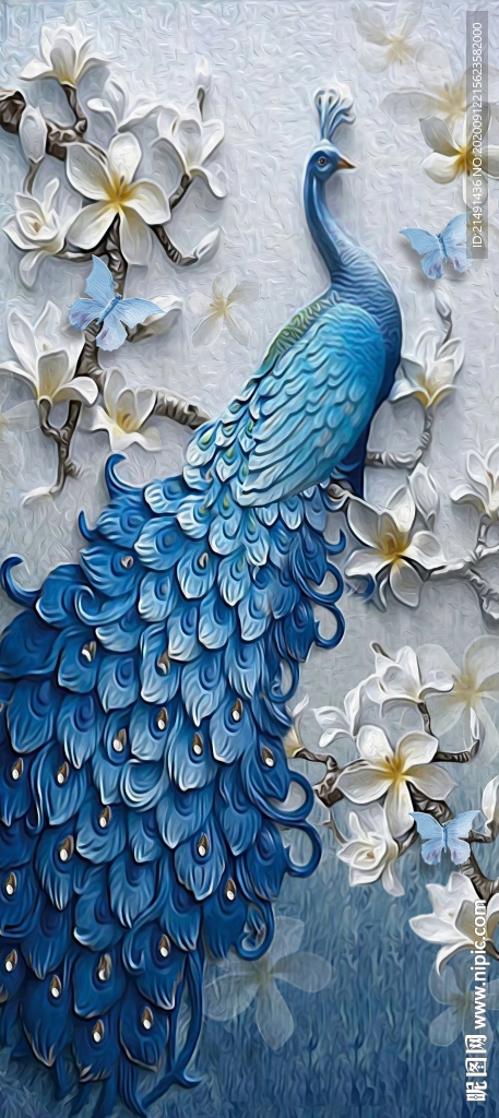 孔雀装饰画
