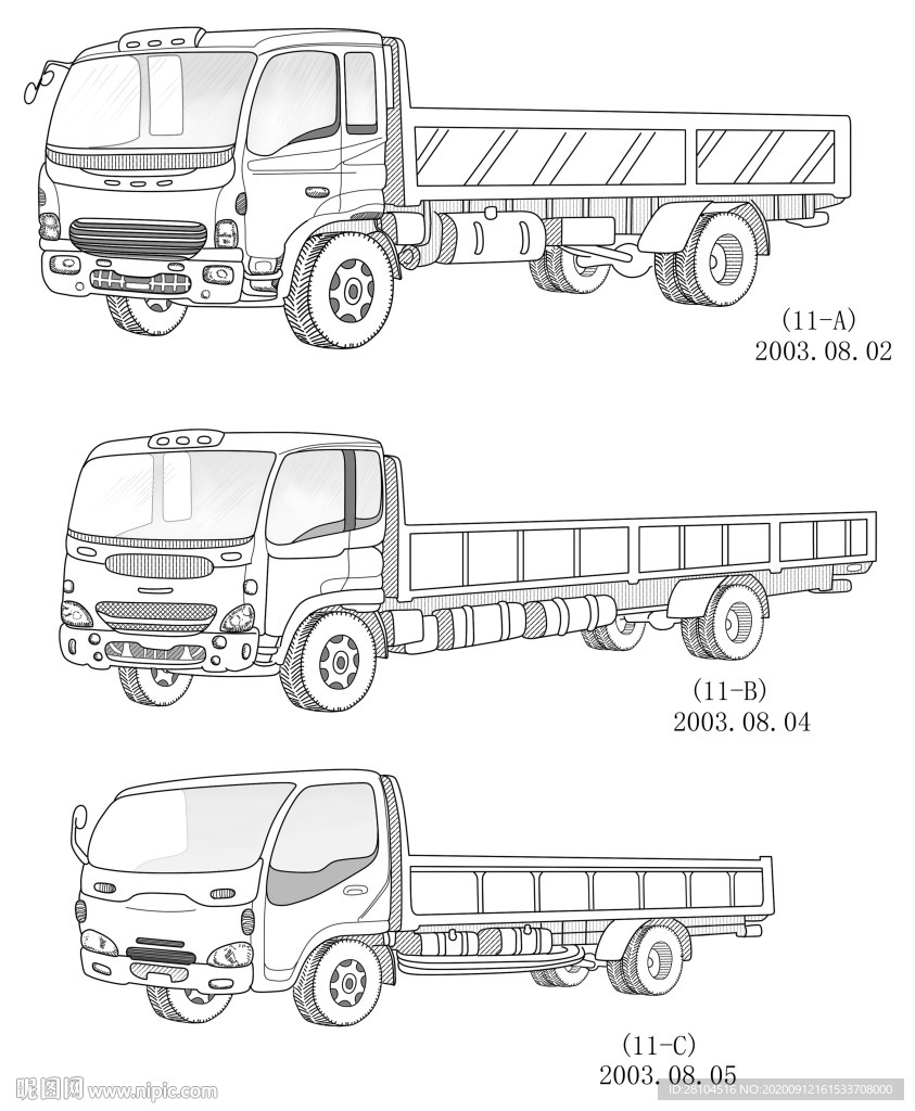 手绘汽车