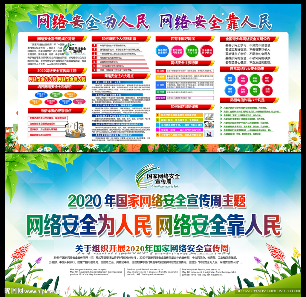 2020年网络安全周展板设计素
