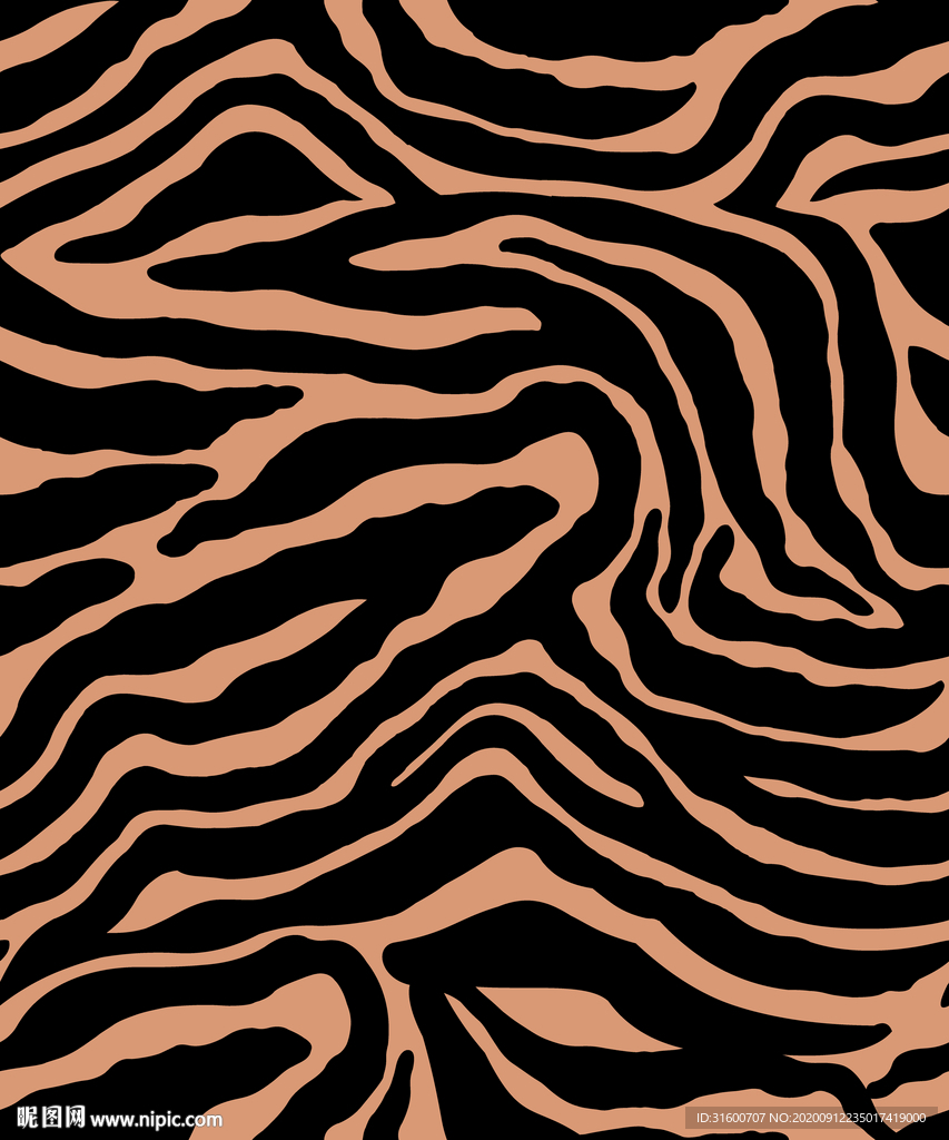 抽象个性豹纹花