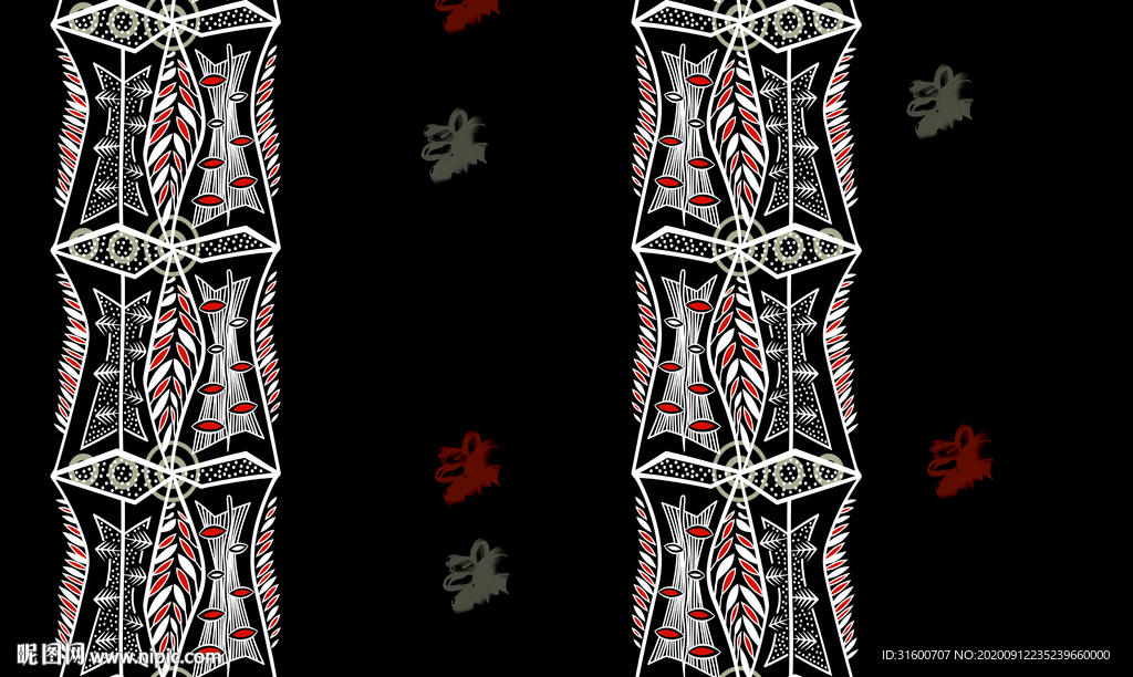 定位个性设计印花图案