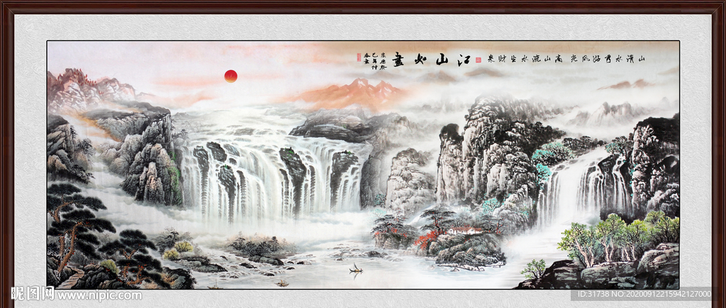 山水画 水墨山水画 意境山水画