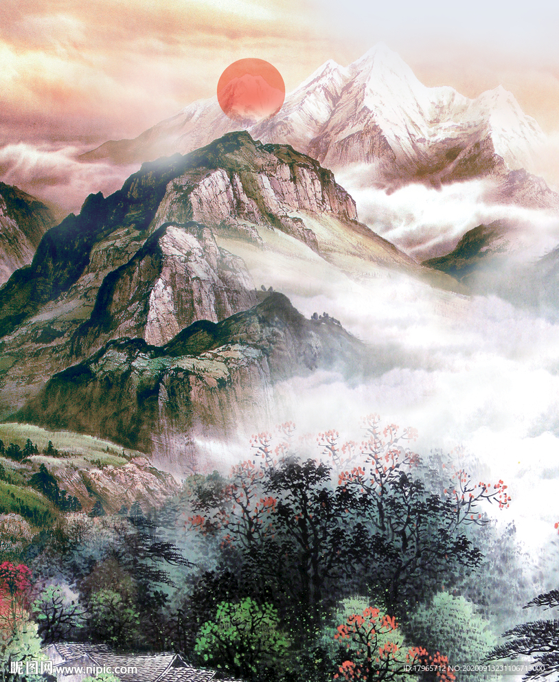国画泰山