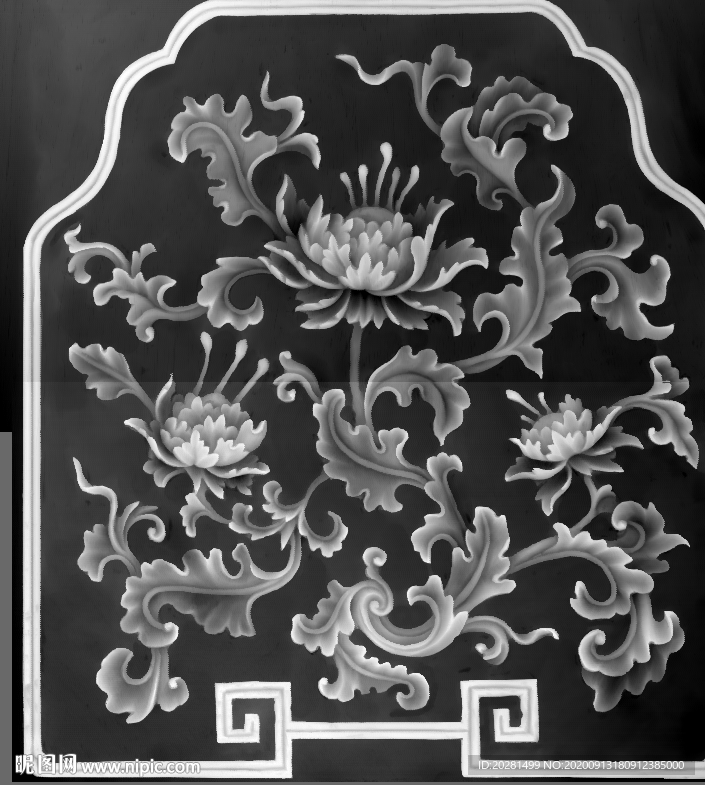 花灰度图