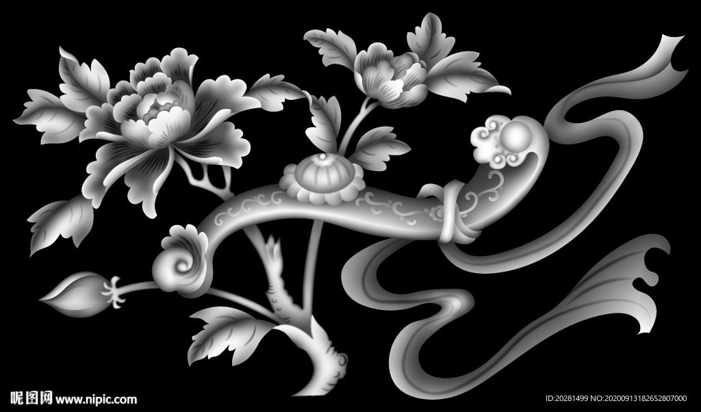花灰度图