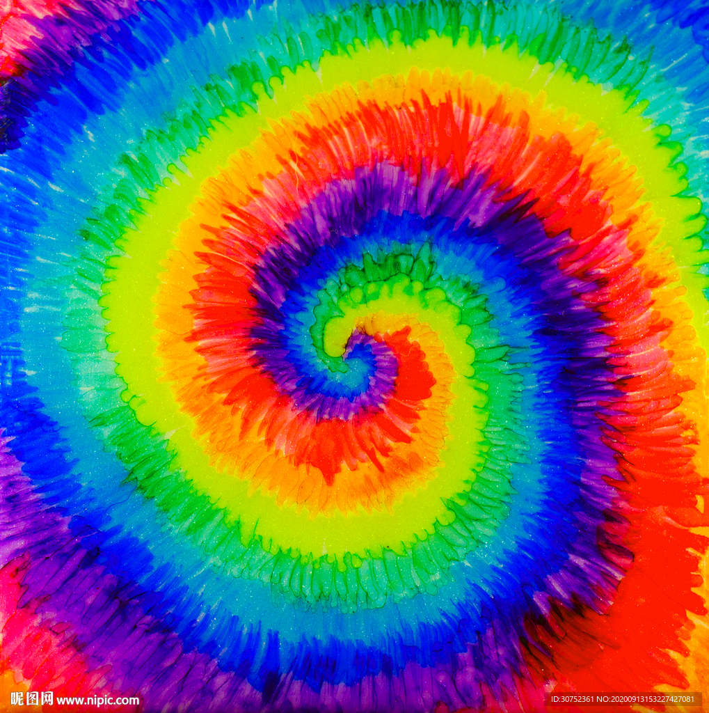 扎染 彩图 手绘 云彩