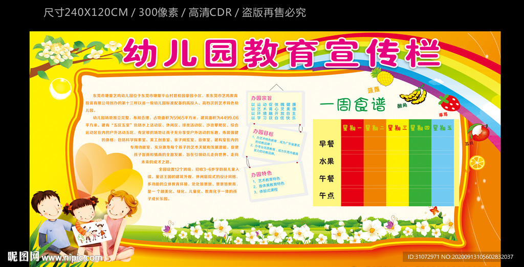 幼儿园教育宣传栏