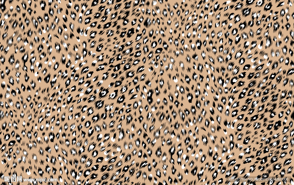 抽象豹纹设计印花图